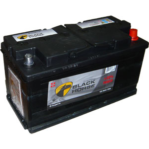 Автомобильный аккумулятор Black Horse 12V 90Ah 720A обратная полярность
