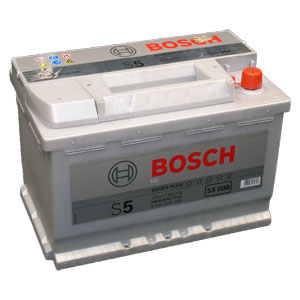 Автомобильный аккумулятор BOSCH S5 008 Silver Plus 12V 77Ah 780A обратная полярность (0092S50080)